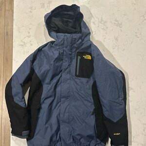 North Face boys coat with removable fleece jacket size 10/12